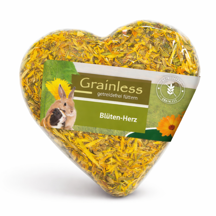 JR FARM Bezzbożowe Kwiatowe Serduszko - przekąska dla wszystkich papug 90g  od ParrotPlanet.pl