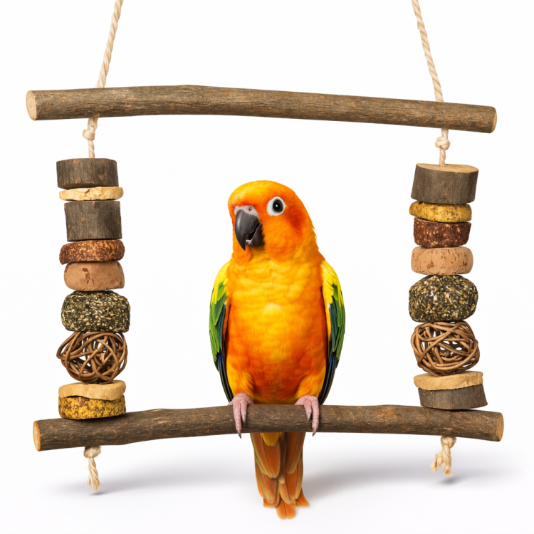 JR FARM naturalna huśtawka dla smakoszy - dla małych i średnich papug od ParrotPlanet.pl