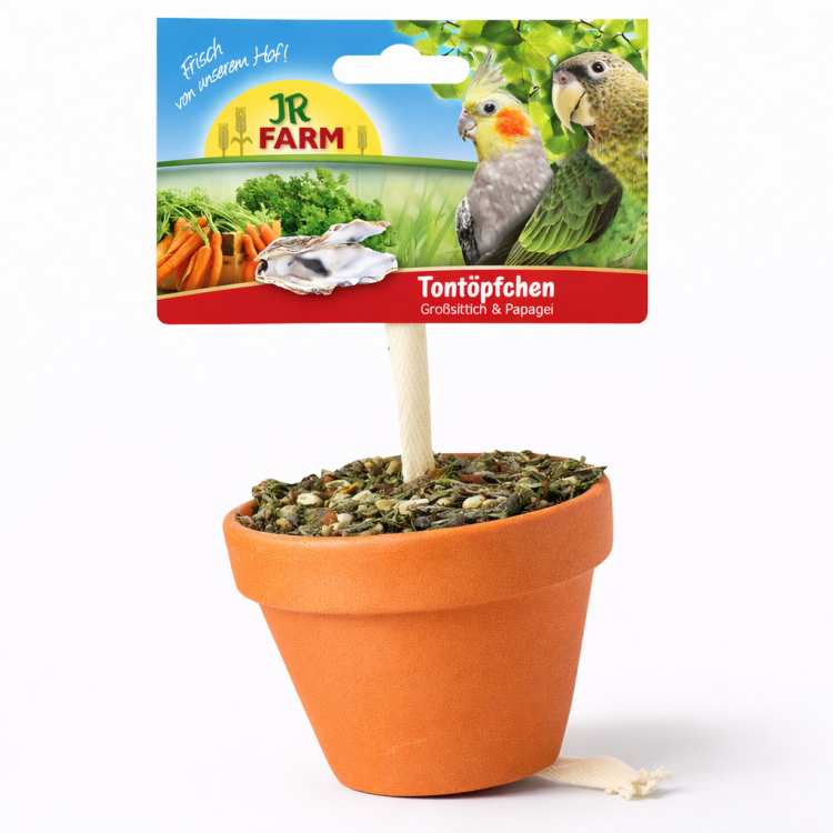 JR FARM Gliniana Donica - pyszna przekąska dla wszystkich większych papug 260 g od ParrotPlanet.pl