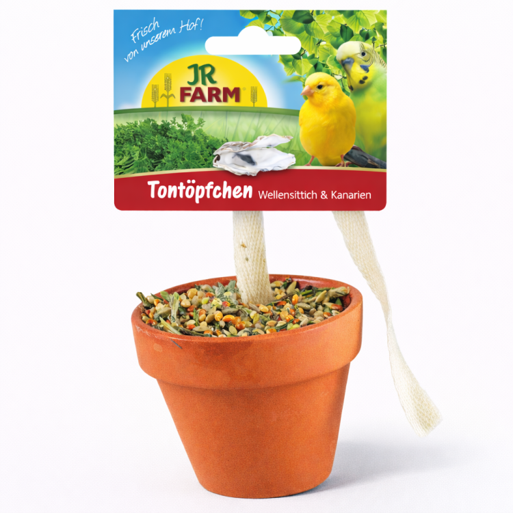 JR FARM Gliniana Donica - pyszna przekąska dla wszystkich mniejszych papug 80 g  od ParrotPlanet.pl