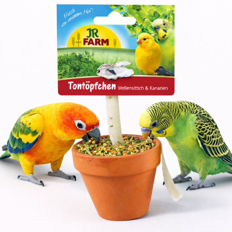 JR FARM Gliniana Donica - pyszna przekąska dla wszystkich mniejszych papug 80 g  od ParrotPlanet.pl