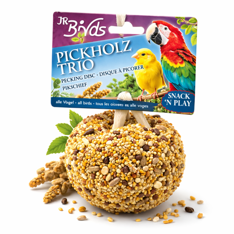 JR FARM Baryłka wierzbowa z pysznościami - do zabawy i chrupania dla wszystkich papug 55g od ParrotPlanet.pl