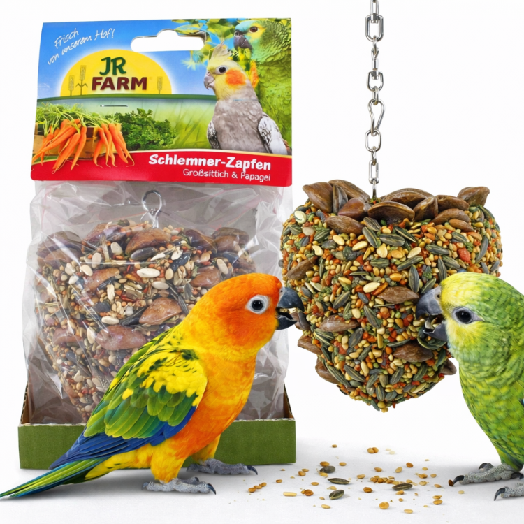 JR FARM Wielgachna Szyszka dla smakoszy - pyszna przekąska dla wszystkich większych papug 195 g od ParrotPlanet.pl