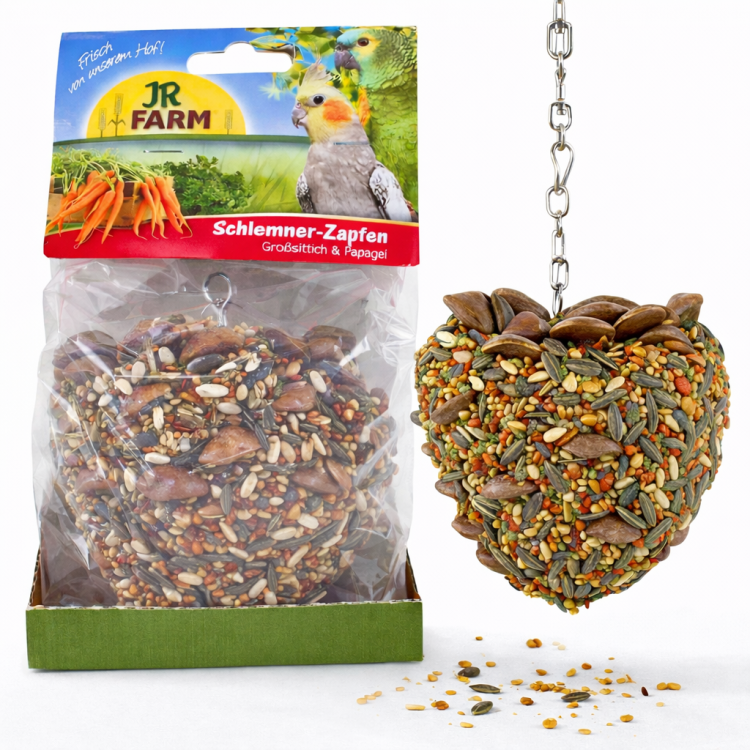 JR FARM Wielgachna Szyszka dla smakoszy - pyszna przekąska dla wszystkich większych papug 195 g od ParrotPlanet.pl