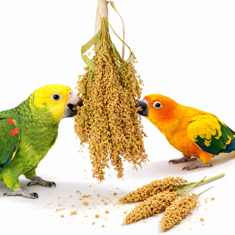 JR FARM Proso rozpierzchłe w kłosach do chrupania dla wszystkich papug 400g od ParrotPlanet.pl