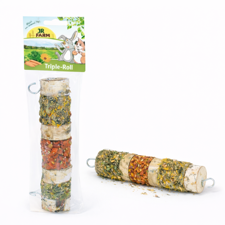 JR FARM - Poziomy, trzysmakowy szaszłyczek dla wszystkich papug 160g od ParrotPlanet.pl