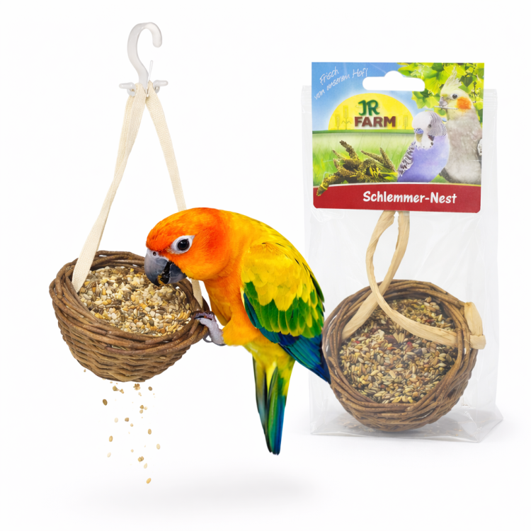 JR FARM Gniazdo żarłoka- pyszności do zabawy i chrupania dla wszystkich papug 75g od ParrotPlanet.pl