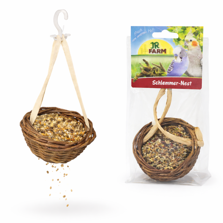 JR FARM Gniazdo żarłoka- pyszności do zabawy i chrupania dla wszystkich papug 75g od ParrotPlanet.pl