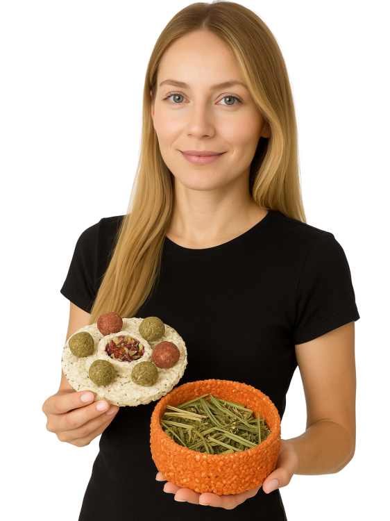 JR FARM Pyszne Ciacho 200 g bezzbożowa przekąska tort dla gryzoni do żerowania od ParrotPlanet.pl