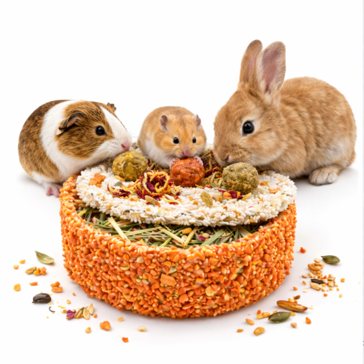 JR FARM Pyszne Ciacho 200 g bezzbożowa przekąska tort dla gryzoni do żerowania od ParrotPlanet.pl