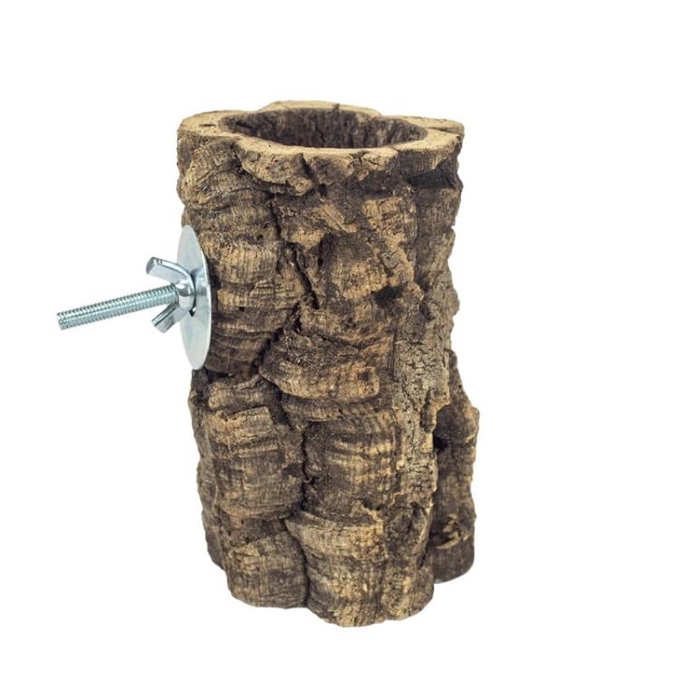 Naturalna żerdź, lub jaskinia z kory drewna rozmiar MINI - dla małych papug od ParrotPlanet.pl