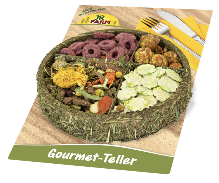 JR FARM Gourmet Taler do Żerowania 100 g naturalny talerzyk z przysmakiem dla gryzoni  od ParrotPlanet.pl