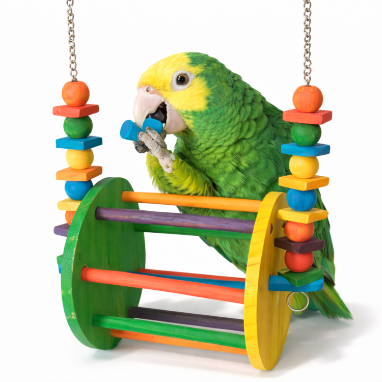 Diabelski Młyn L - Huśtawko zabawka dla papug od ParrotPlanet.pl