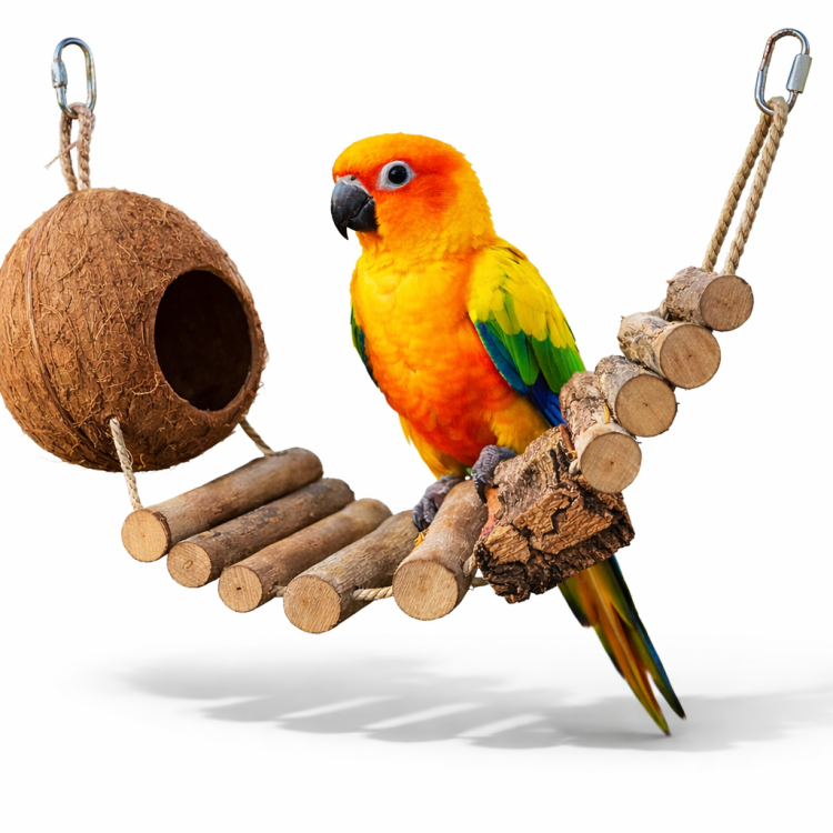 Kokosowa Przyjemność- zabawka dla wszystkich papug  od ParrotPlanet.pl