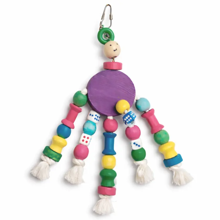 Wesoły Patryk – Kolorowa Zabawka dla wszystkich Papug od ParrotPlanet.pl