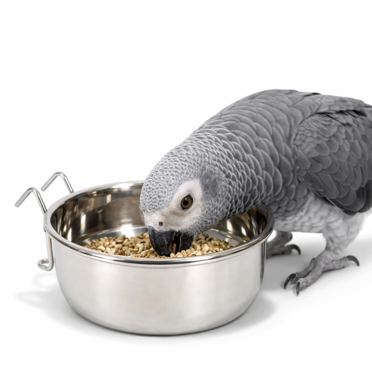 Zolux Miska Podwieszana ze Stali Nierdzewnej 0,84 l | Miska do klatki dla papug od ParrotPlanet.pl