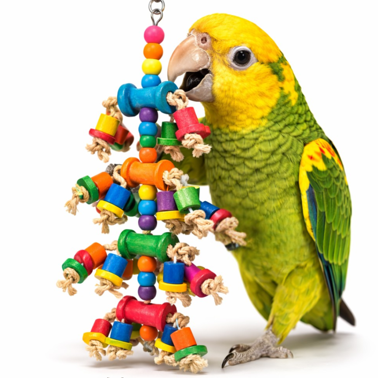 Happy Fun - kultowa drewniana zabawka dla wszystkich papug od ParrotPlanet.pl