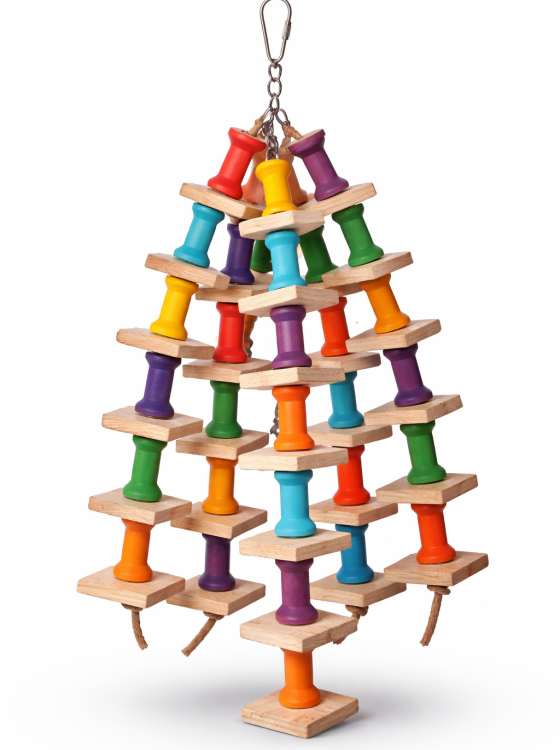 "Bardzo Ładna Zabawka" - Zabawka dla średnich i dużych papug od ParrotPlanet.pl