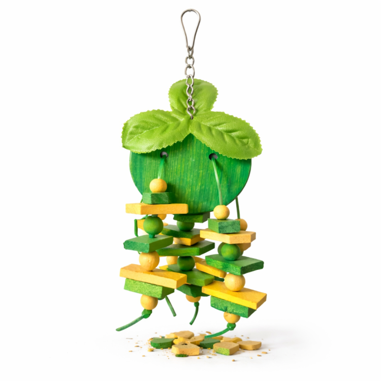 Soczyste Jabłuszko - zabawka drewniana dla wszystkich papug od ParrotPlanet.pl