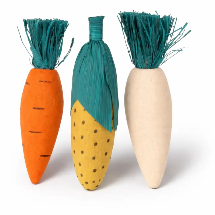 Zestaw gryzaków naturalnych 3 szt. 10 cm – zabawka do łapki dla papug  od ParrotPlanet.pl