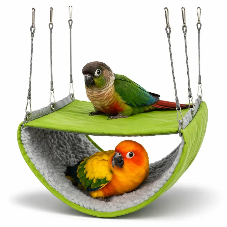 Hamak dwupoziomowy 30 cm | Namiot | Jaskinia | Zabawka dla papug od ParrotPlanet.pl