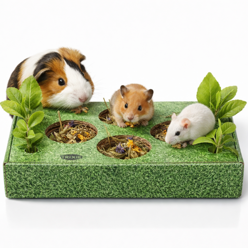 Mata kartonowa 28 × 3,7 × 18 cm – zabawka węchowa dla gryzoni od ParrotPlanet.pl