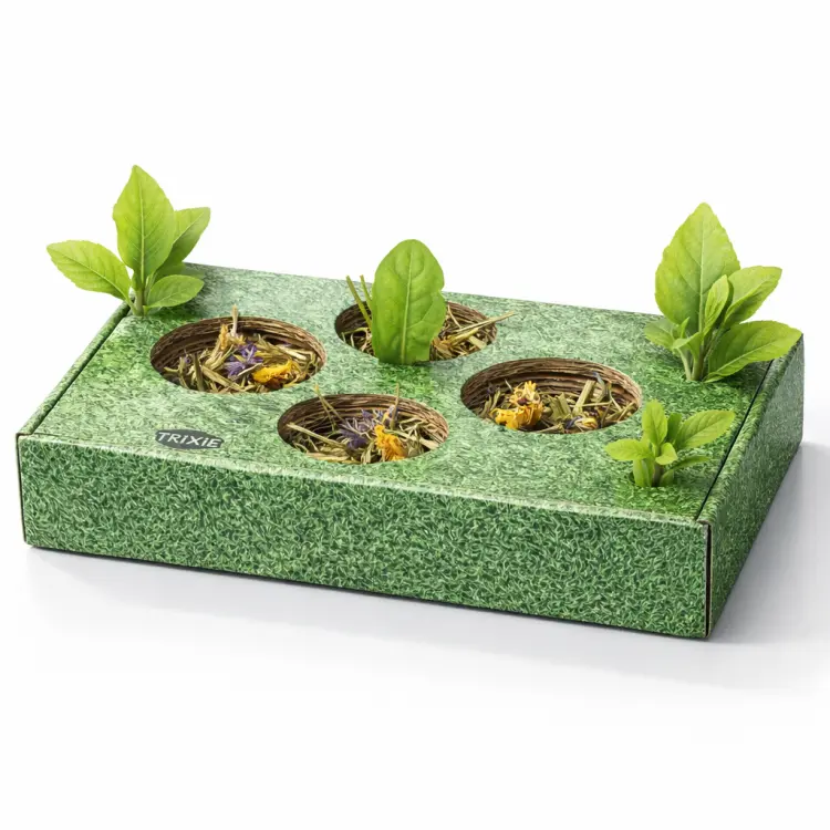 Mata kartonowa 28 × 3,7 × 18 cm – zabawka węchowa dla gryzoni od ParrotPlanet.pl