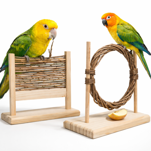 Natural Play Set dla papug – zabawka naturalna dla papug  od ParrotPlanet.pl