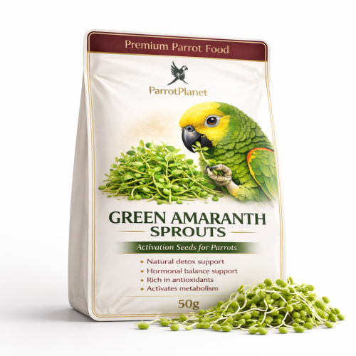 Premium Parrot Food | Amarantus Zielony | Nasiona na Kiełki | dla Papug 50g od ParrotPlanet.pl