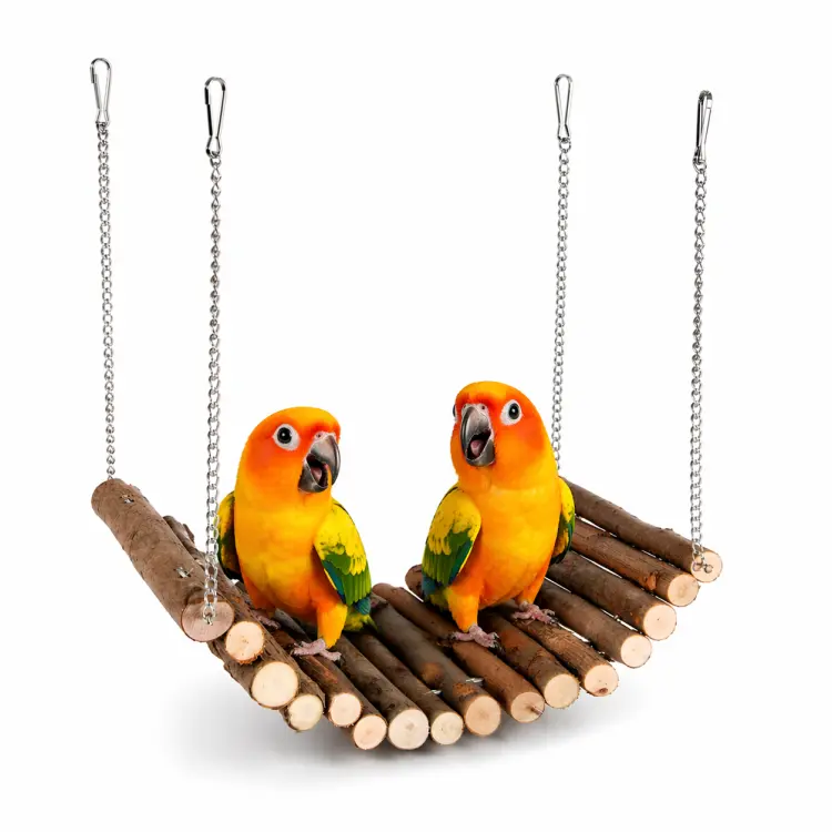 Drewniany most wiszący dla papug 17 x 28 cm  od ParrotPlanet.pl