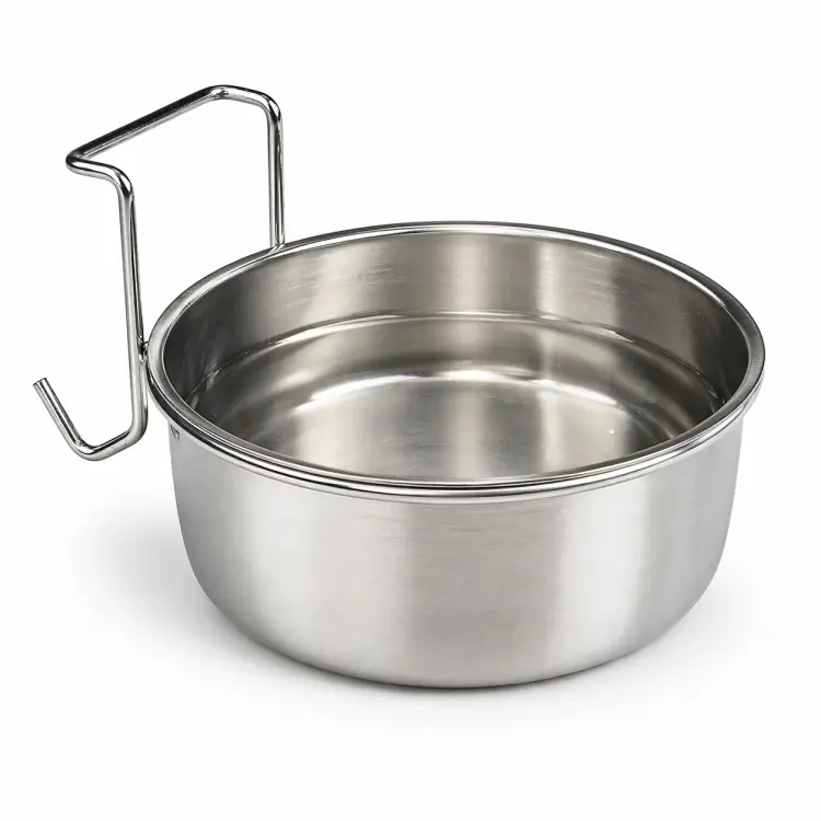 Miska zawieszana dla papug 950 ml 15 cm stal nierdzewna – wygodne karmienie i czystość w klatce od ParrotPlanet.pl