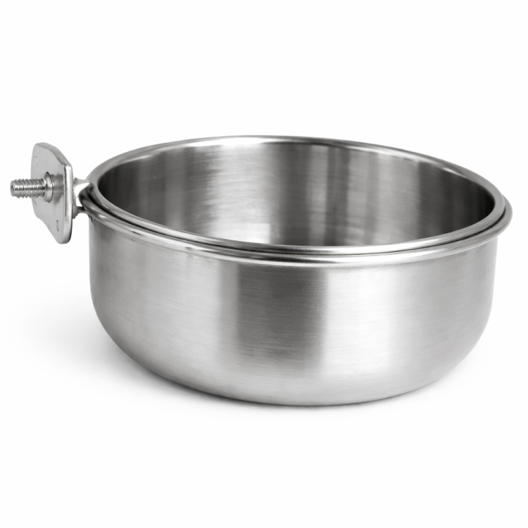 Miska przykręcana dla papug 590 ml 12 cm stal nierdzewna – stabilność higiena i wygodne karmienie od ParrotPlanet.pl