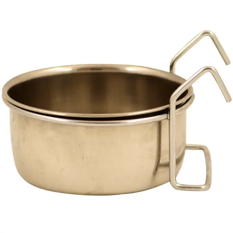 Miseczka metalowa dla papug ze stali nierdzewnej S wieszana - 300ml  od ParrotPlanet.pl