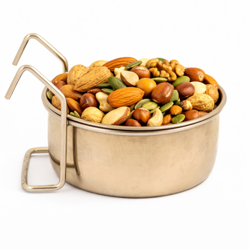 Miseczka metalowa dla papug ze stali nierdzewnej S wieszana - 300ml  od ParrotPlanet.pl