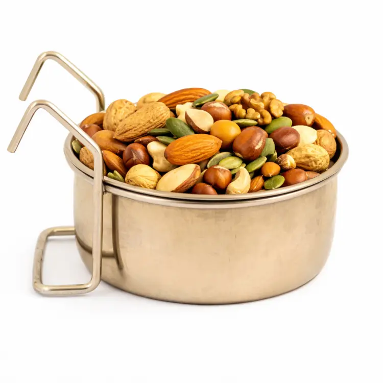 Miseczka metalowa dla papug ze stali nierdzewnej S wieszana - 300ml  od ParrotPlanet.pl