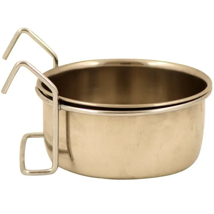 Miseczka metalowa dla papug ze stali nierdzewnej S wieszana - 300ml  od ParrotPlanet.pl