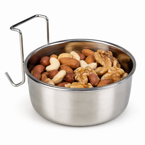 DUVO+ Miska Zawieszana dla Papug M 590 ml | 12 cm | Praktyczna miseczka do klatki od ParrotPlanet.pl