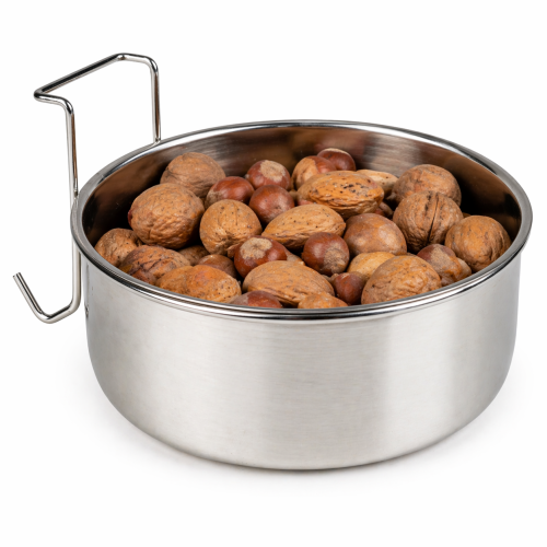 DUVO+ Miska Zawieszana dla Papug L 890 ml | 15 cm | Duża i stabilna miska do klatki od ParrotPlanet.pl