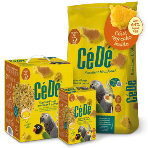 CéDé Egg Food Large Parakeet & Parrot 1 kg | Pokarm jajeczny dla średnich i dużych papug od ParrotPlanet.pl