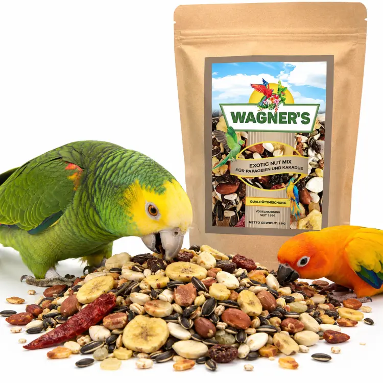 Wagner's Exotic Nut Mix orzechowy dla wszystkich papug 1 kg od ParrotPlanet.pl