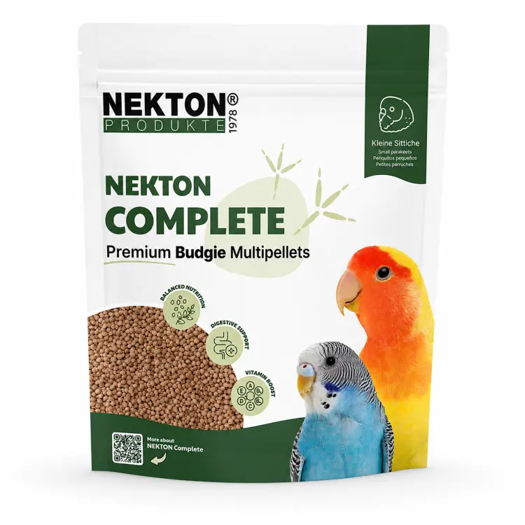 NEKTON Complete Budgie Multi-Pellets 1kg – Pełnowartościowy pokarm - granulat dla papużek falistych - 1kg od ParrotPlanet.pl