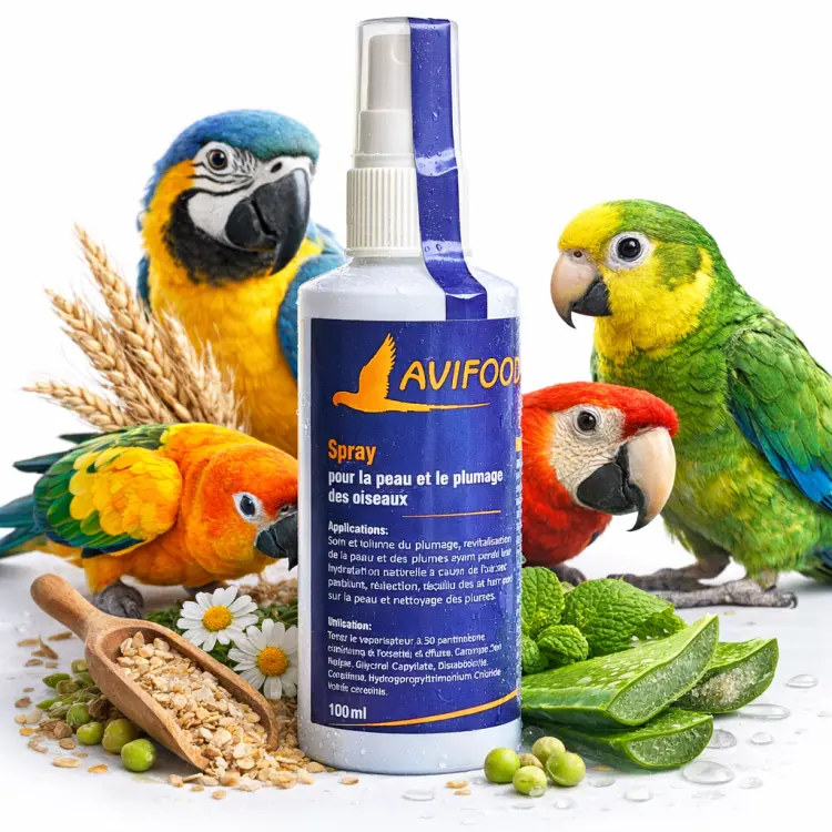 Avifood Shower 250 ml - NATURALNY Preparat Myjący i Kondycjonujący Pióra dla wszystkich papug od ParrotPlanet.pl