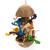 Coco Stack – wisząca zabawka z kokosa i drewna dla papug 13 × 40 cm od ParrotPlanet
