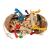 Coco Stack – wisząca zabawka z kokosa i drewna dla papug 13 × 40 cm od ParrotPlanet