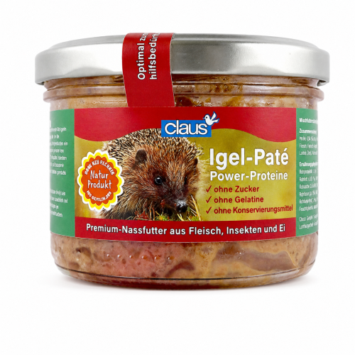 Claus Igel-Paté – mokra karma dla jeży z mięsem, owadami i jajkiem 190 g od ParrotPlanet.pl