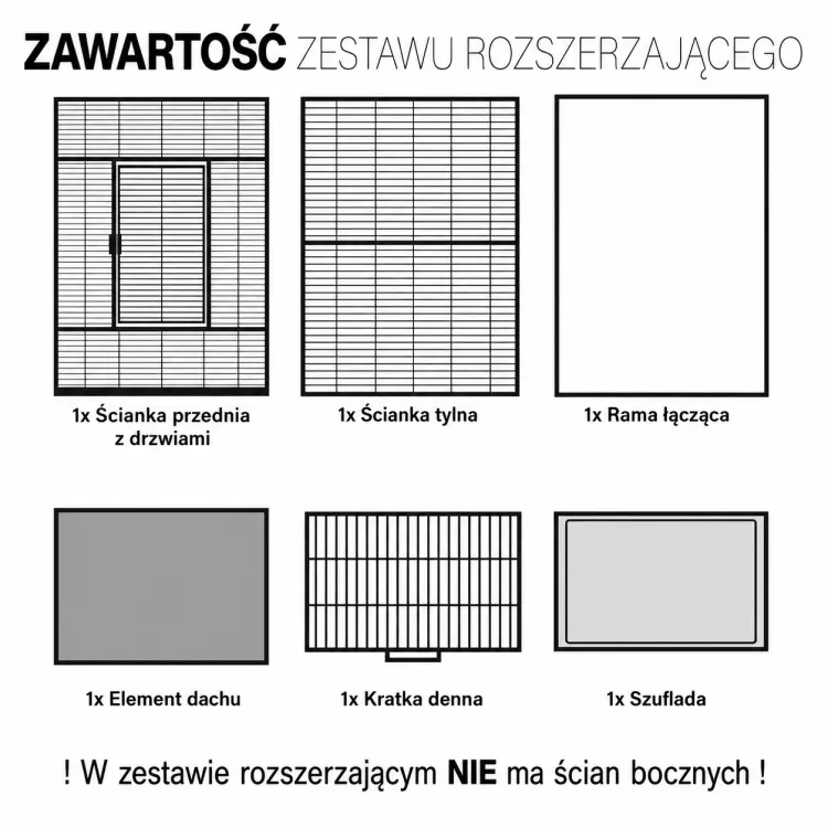 Zestaw poszerzający do klatki Montana Sydney I i II jasny od ParrotPlanet.pl- wyłączny przedstawiciel Montana w Polsce