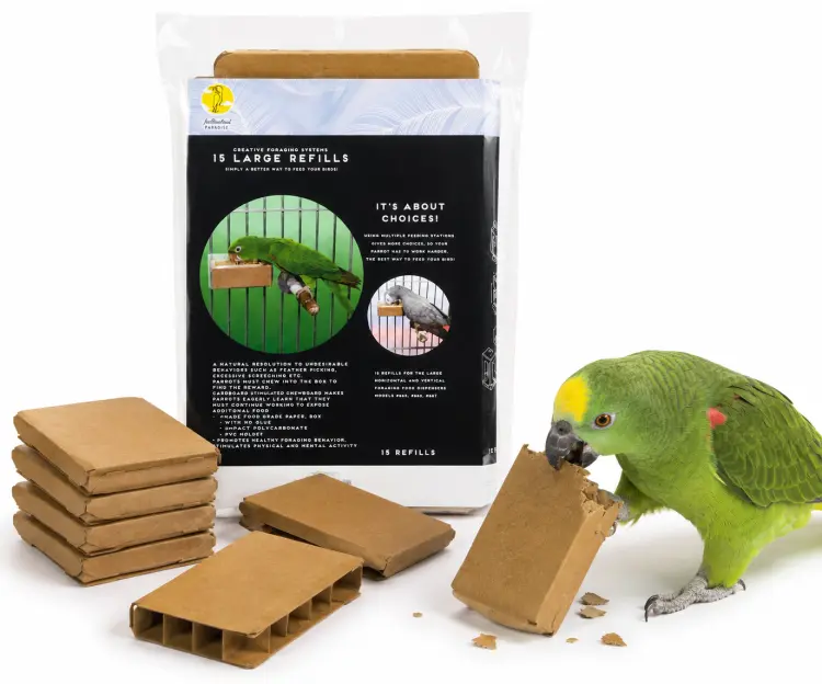 Creative Foraging Systems – kartonowe wkłady foragingowe dla papug, Large, 15 szt.od ParrotPlanet.pl