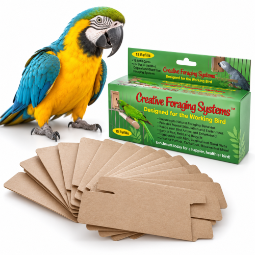 Creative Foraging Systems – kartonowe wkłady do żerowania dla papug, 15 szt. od ParrotPlanet.pl