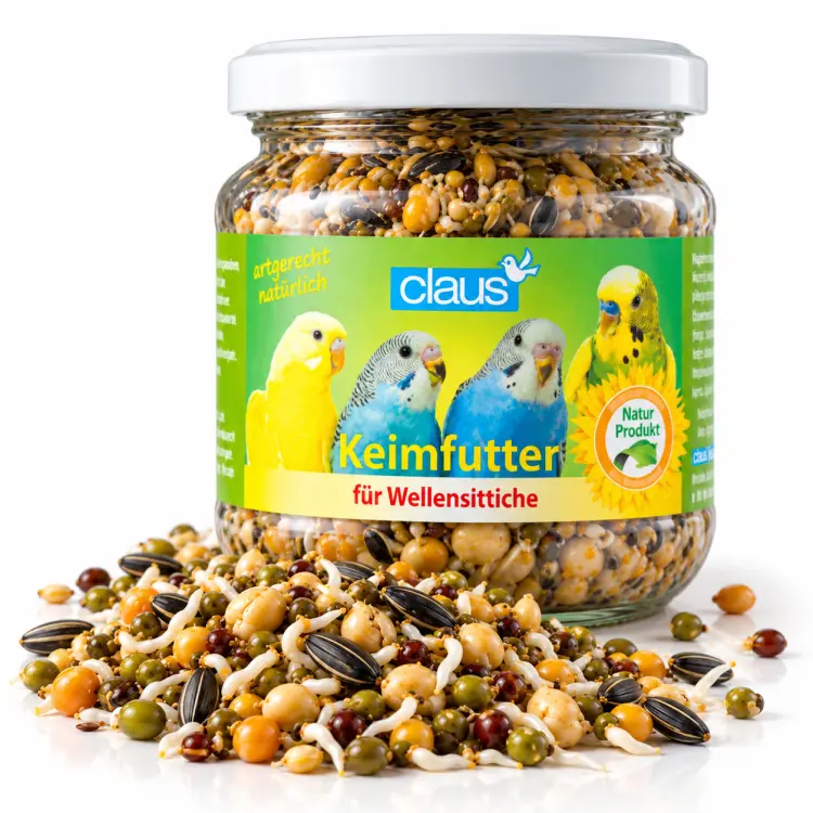 Claus Keimfutter - Naturalne Kiełki dla PapUzek falistych i innych małych PaPug 210ml od ParrotPlanet.pl