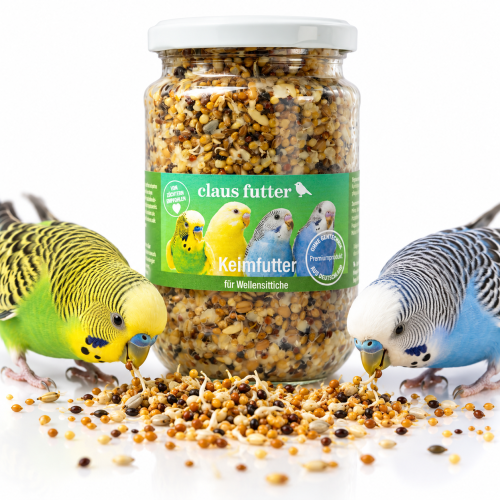Claus Keimfutter - Naturalne Kiełki dla PapUzek falistych i innych małych PaPug 370ml ParrotPlanet.pl